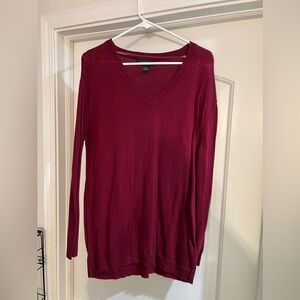 August silk red medium sweater